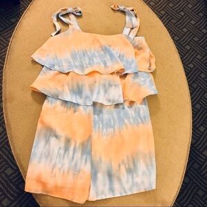 𝅺ENTRO 🌴EUC Entro Boutique romper tie dye peach